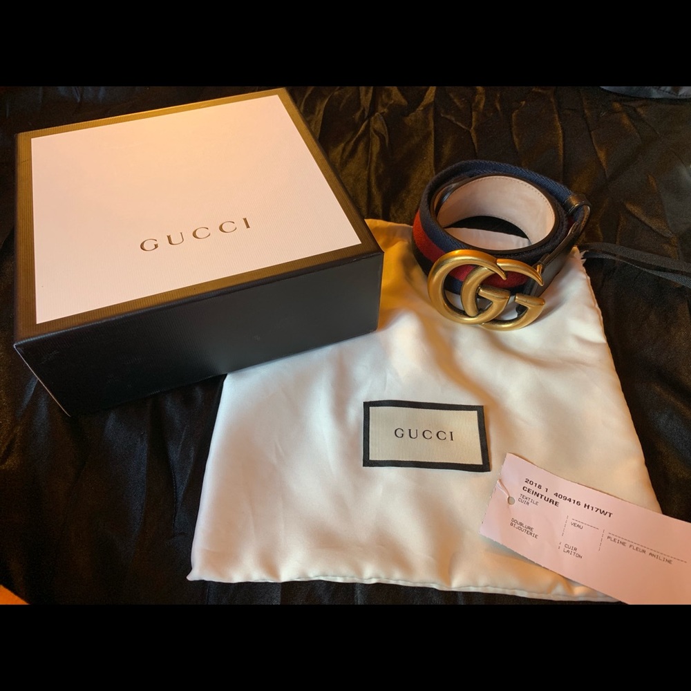 Gucci nylon web belt